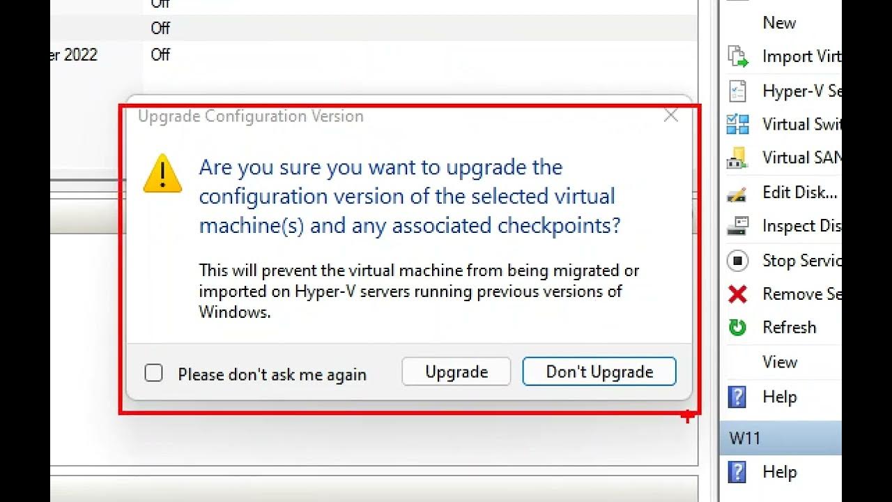 How upgrade