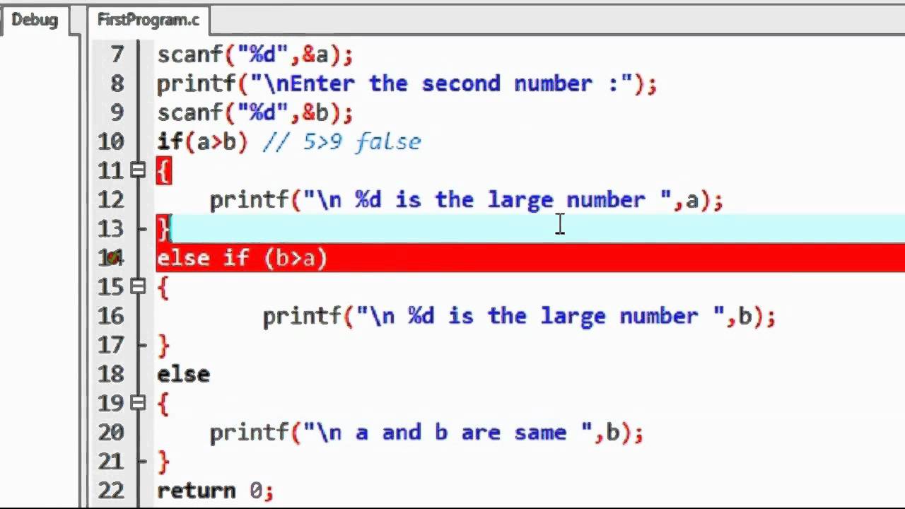C Programming 9 if else if statement - YouTube