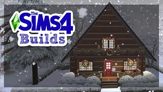 SPEED BUILD: COZY WINTER CABIN {NO CC} // THE SIMS 4 |