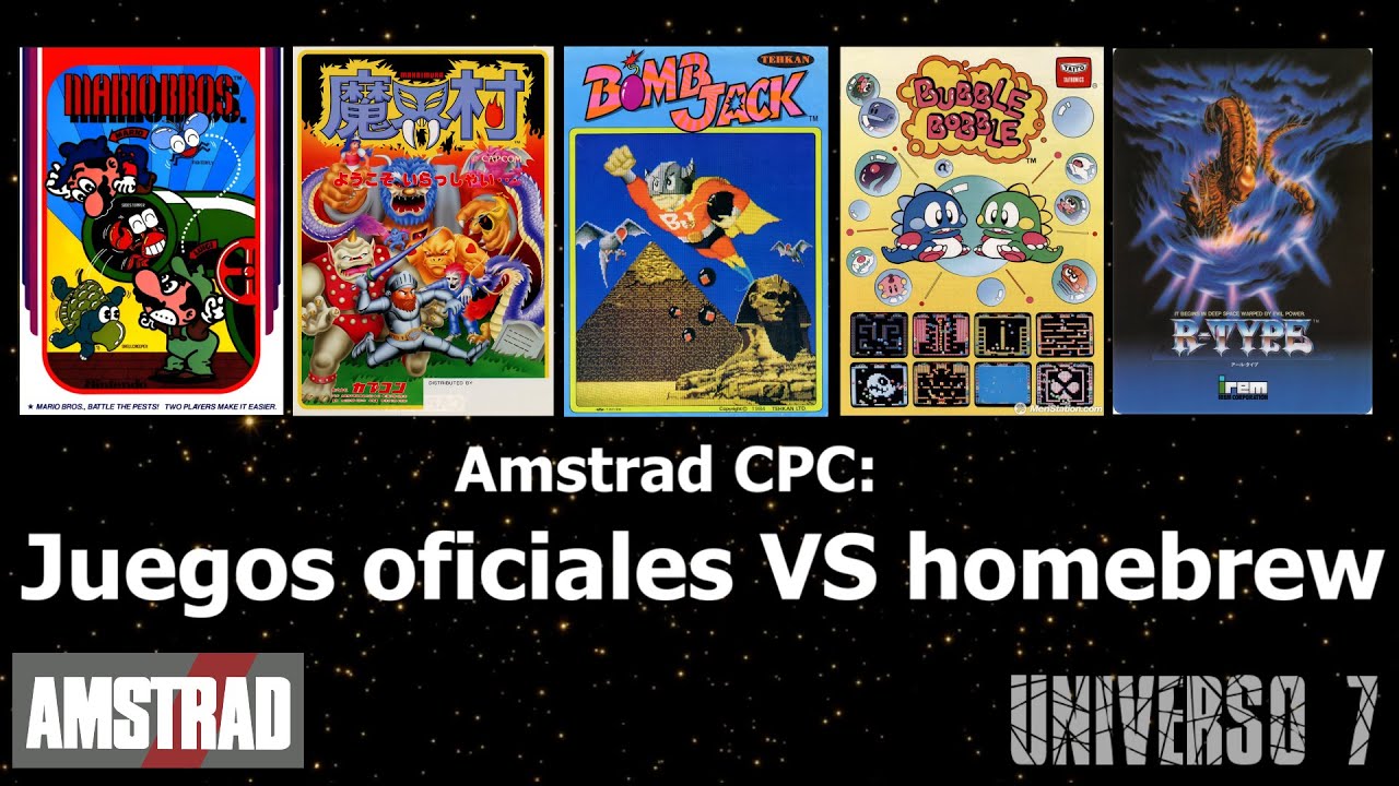 Amstrad CPC: Videojuegos oficiales VS homebrew.