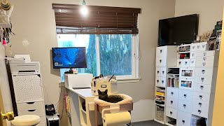 Tour my creative space😎 storage ideas #simplytidystorage #michaelscraftstores🥰