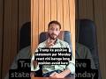 Market will not react on trumps positive statement on Monday 08/09/2025 #trending #trendingshorts