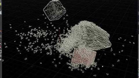 Houdini: Basic destruction fracture in RBD with bullet & gel constraint