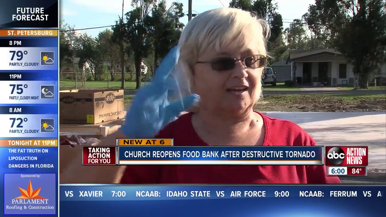 Lakeland church reopens food bank after it was destroyed by tornado
