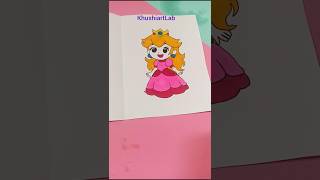 Super Mario Princess peach Magic Drawing 😍✨ #shorts #supermario #trending