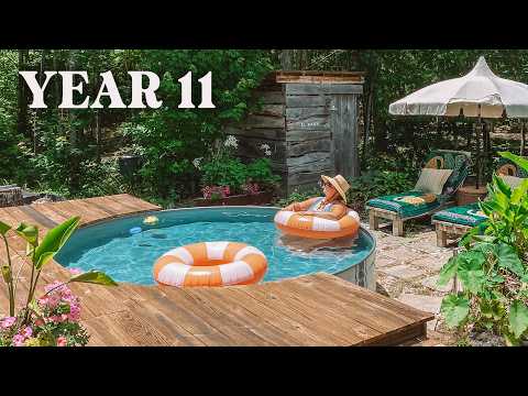 Bringing Our Stock Tank Pool To Life! (Deck Makeover & Patio Refresh)
