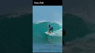 Flying Surf Board Shadow Right