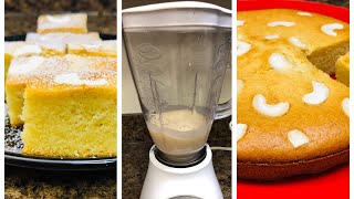 Sponge Cake In Blender/ mixer/ Vanilla Sponge Cake Recipe