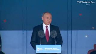 Putin Speaks At The World Cup Opening Ceremony