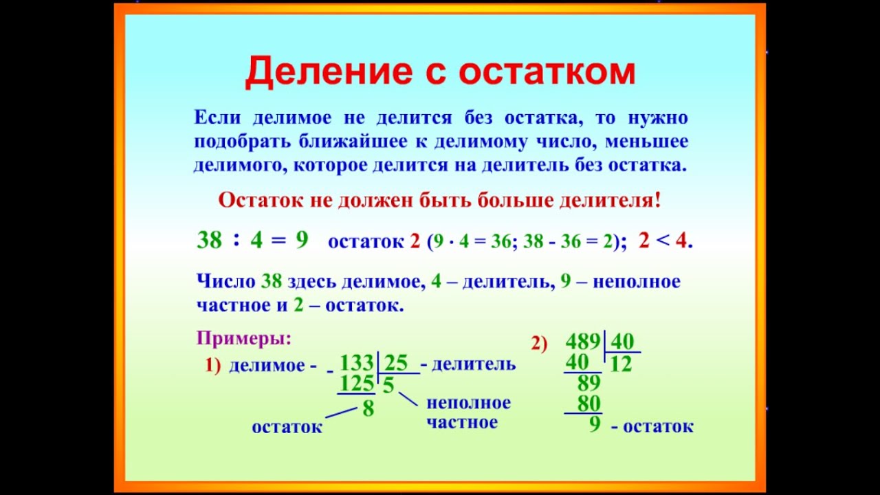 Найди остаток от деления б. Деление с остатком. Деление с остатком примеры. Как найти остаток.