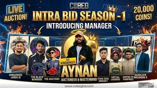 Building the Ultimate Team! | COBEG Intra Bid Season 1 Live 🔴🔴