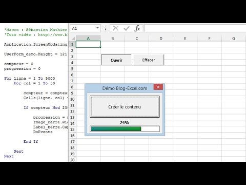 [EXCEL] Create a Progress Bar in VBA
