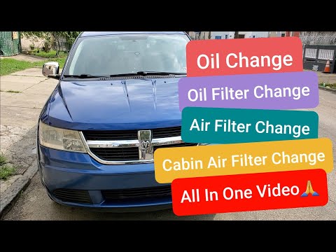 How to change your Oil, Oil Filter, Air Filter, and Cabin Air Filter On a 2009 Dodge Journey SXT