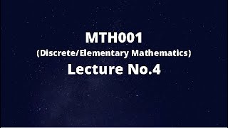 MTH001 (Elementary/Discrete Mathematics) Lecture No.4 (Bi-conditional Operator)