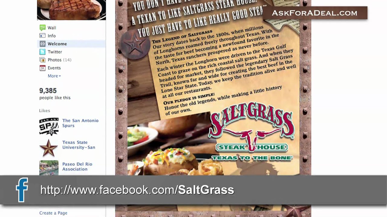 Saltgrass Steakhouse Coupons YouTube