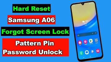 Hard Reset Samsung A06 | Samsung A06 Forgot Display Lock Pattern Pin Password Fingerprint Unlock
