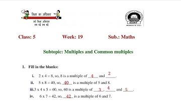 EDMC class 5 Maths Week-19 worksheet || With Solutions || SDMC || SCERT WORKSHEET || DATE 5 Oct 21