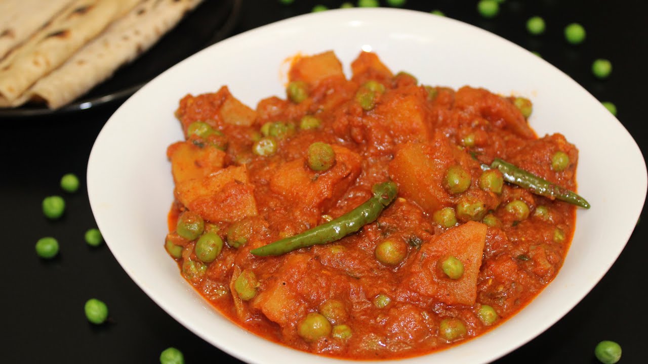 Potato Green Peas Curry in Tamil உருளைக்கிழங்கு பட்டாணி மசாலா Aloo