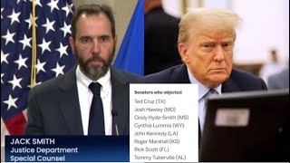8 US Senators are Under Investigation by Jack Smith Due to their Vote 🗳 to Stop the Steal 👀
