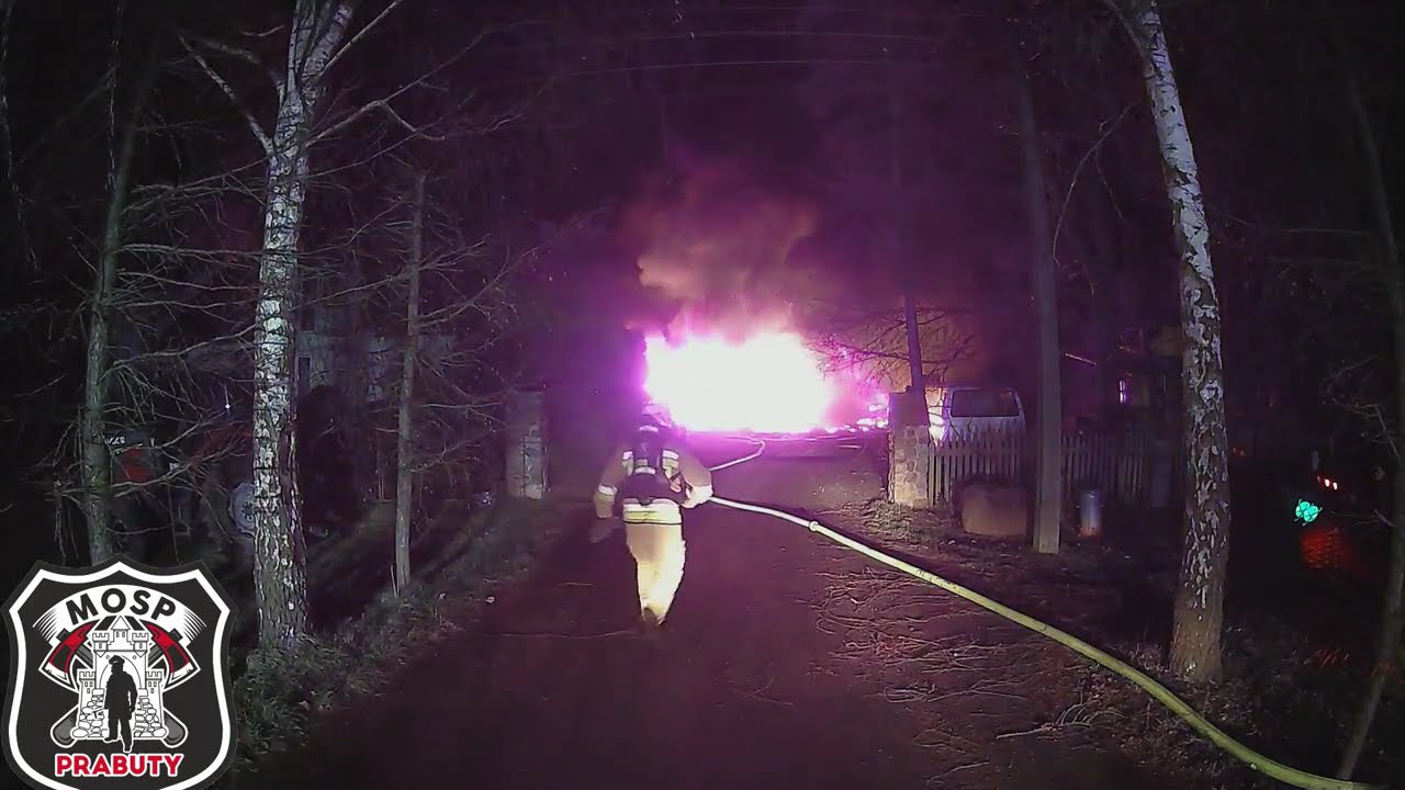 Pożar gospodarstwa ! Rodowo. OSP Prabuty