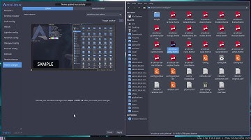 ArcoLinux : 1510 ArcoLinux Tweak Tool - Theme changer i3 - switch between i3status bar and polybar