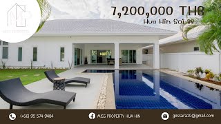 [ EP72 ] 🏝️✨Modern Villa 3 Beds With Pool In Hua Hin Soi 88💥Selling Price 7,200,000 Baht💥