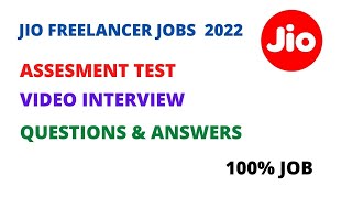JIO Freelancer Interview Answers  & Assesment test| work from home jobs| screenshot 5