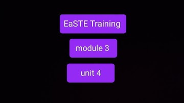 EaSTE Training|Module 3 unit 4|Qaed App Online Training|All Quiz Answers|