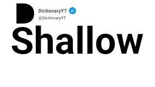 Shallow Synonyms | Thesaurus | Similar Words