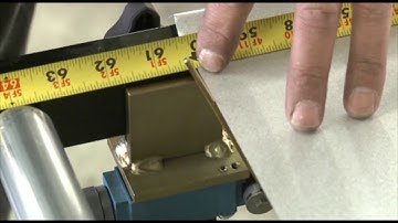 How To Set Up A Limit Switch On A Roof Panel Machine