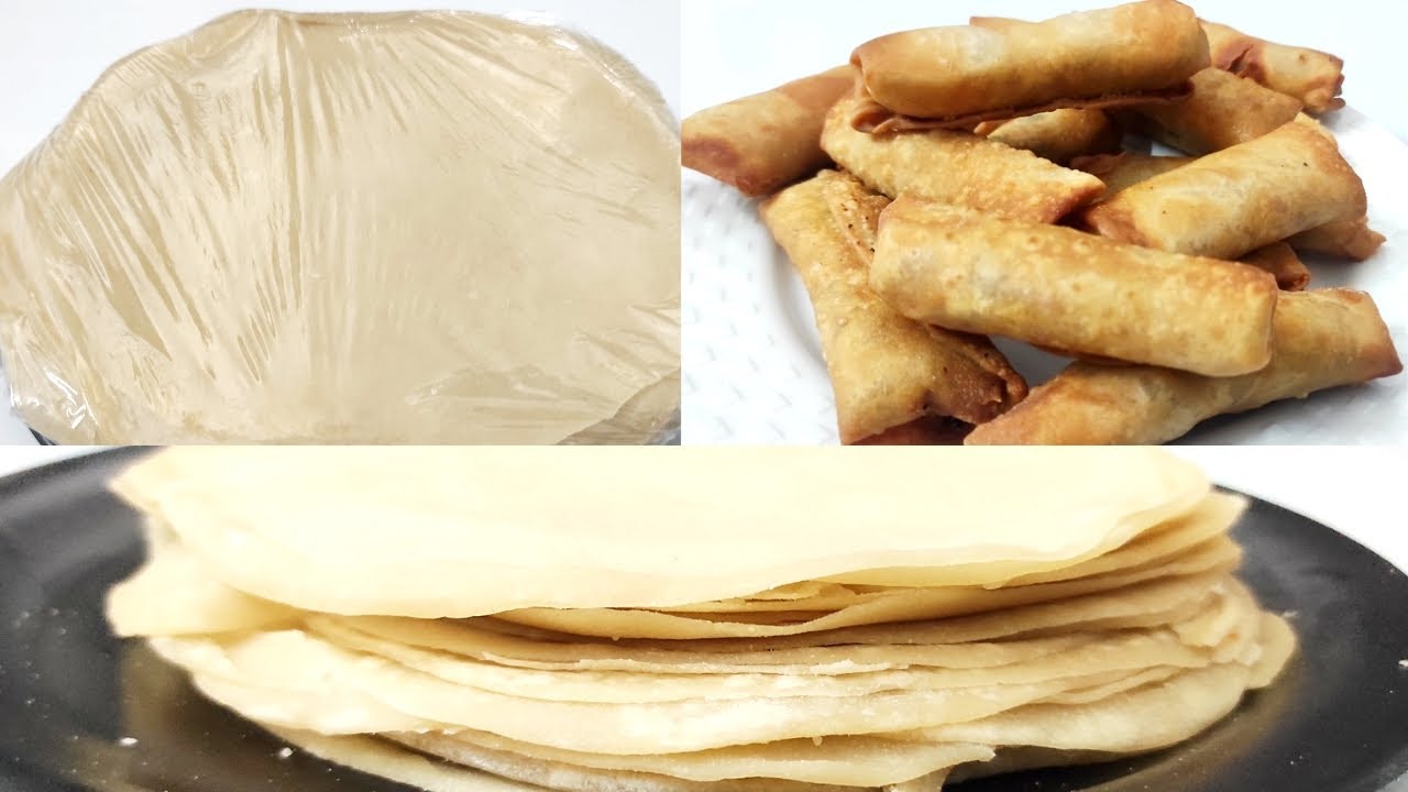 Spring Rol Sheet Spring Roll Sheets Recipe || Spring Roll Wrappers || How to make easy ...