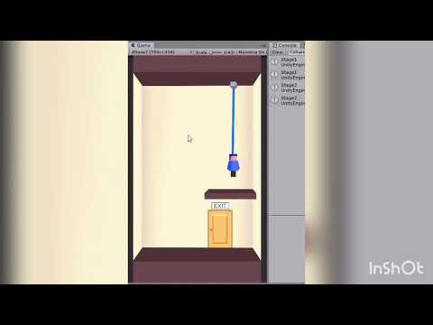 Unity: Brain Burning Cutting Rope War (mobile game,base use line renderer)