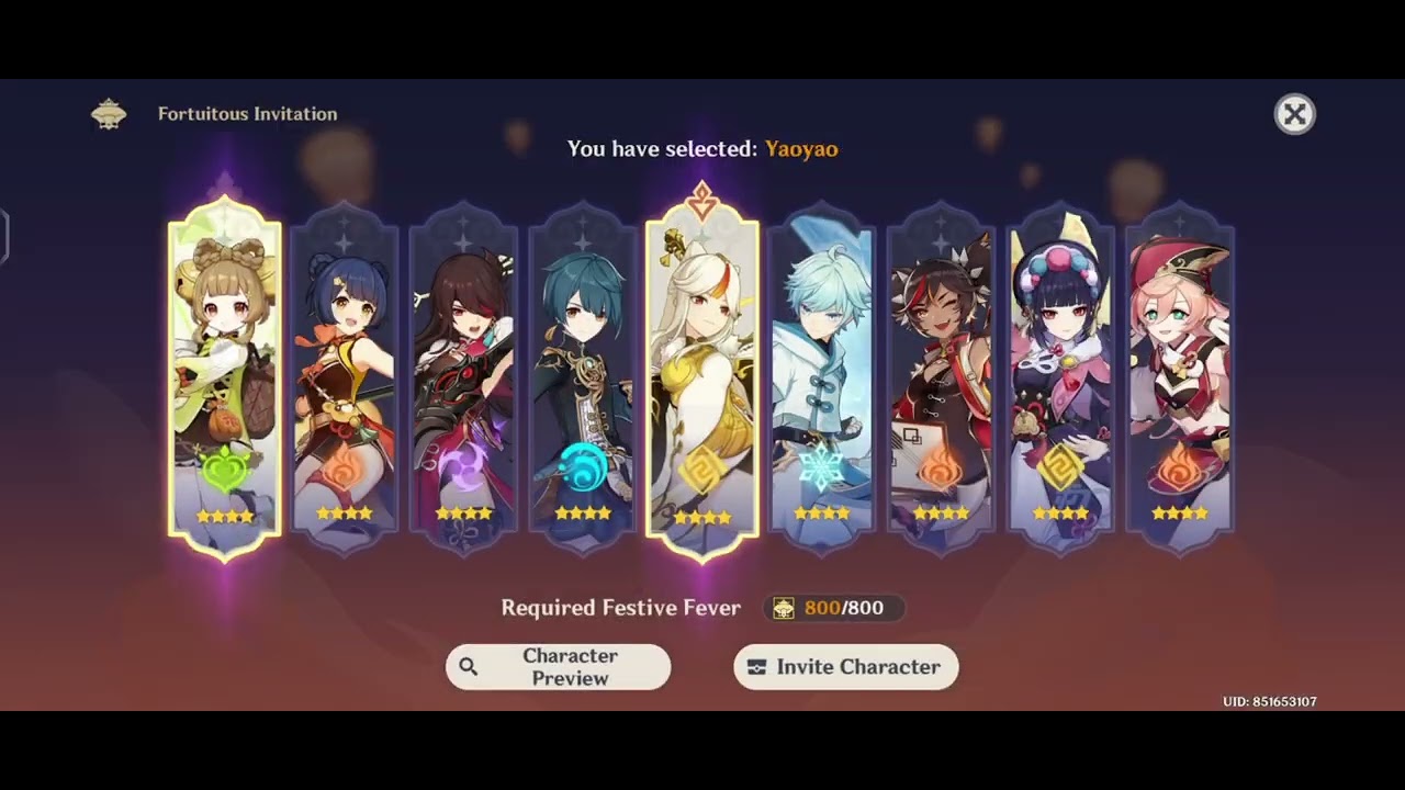 I Finally Got Invite Character & which u For Your Invite Character Genshin Impact YouTube