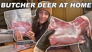 How To Butcher A Deer Front Quarter * EVERY STEP EXPLAINED *