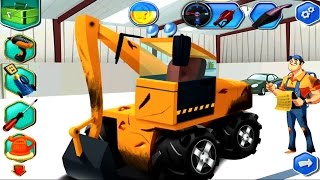 เกมส์ช่างซ่อมรถแมคโคร รถตักดิน รถแบคโฮขุดดิน รถบรรทุก รถแทคเตอร์ Mechanic Kids Game screenshot 5