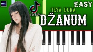 Teya Dora - Džanum - Piano Tutorial [EASY] Moje More TikTok