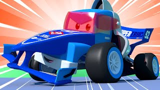 The racing truck ! Carl the Super Truck - Car City ! Cars and Trucks Cartoon for kids screenshot 3