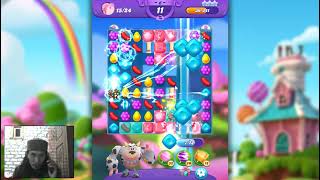 Candy Crush Friends Saga Level Free Animals 6 - 3 Stars , 15 Moves Completed screenshot 5