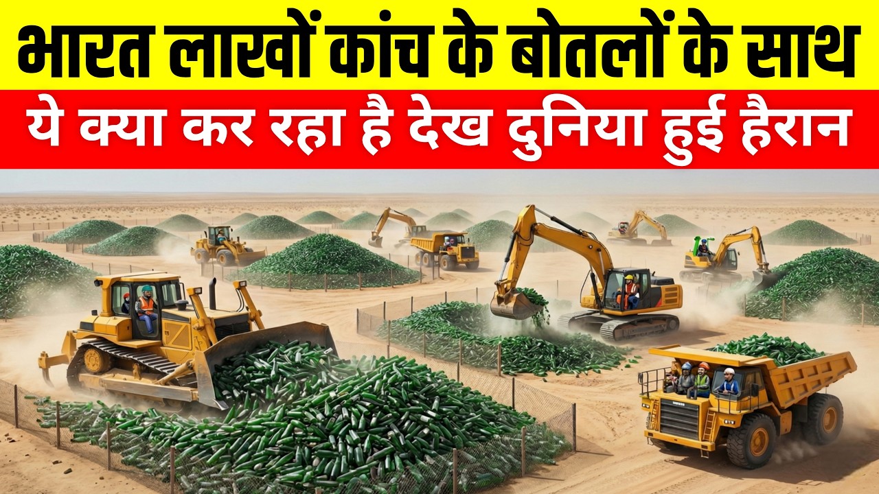 भारत लांखों कांच के बोतलों के साथ ये क्या कर रहा है देख दुनिया हुई हैरान | Ankit Awasthi Sir