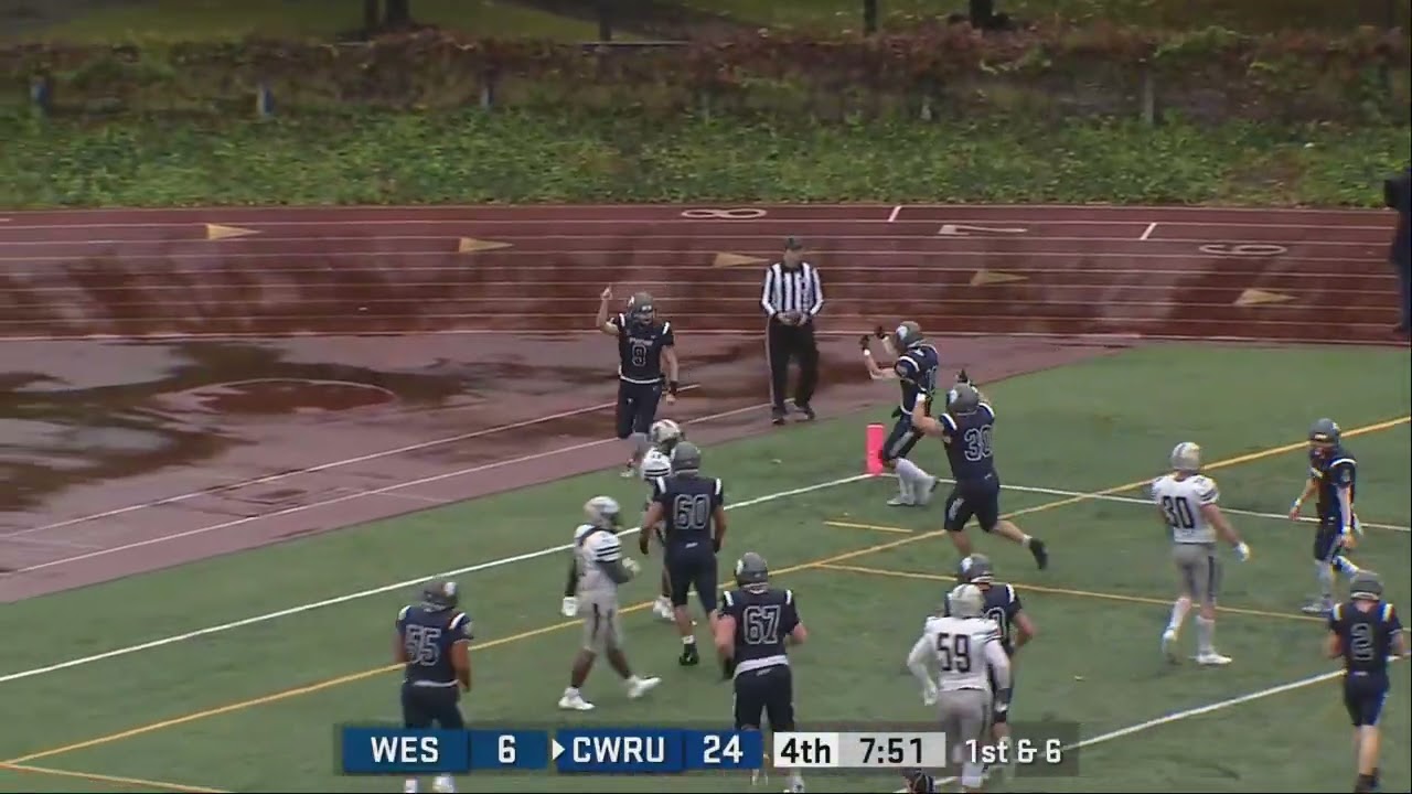 #9 Alex Fromberg scores a touchdown for the Spartans