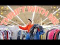 COME THRIFT WITH ME ON BLACK FRIDAY | big 75% off thrift store SALE!! | Winter Try On Thrift Haul