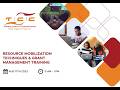 [AUG 2023] Resource Mobilization Techniques &amp; Grant management Training