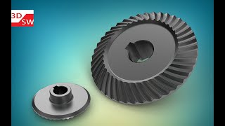 How to make spiral bevel gear in SolidWorks