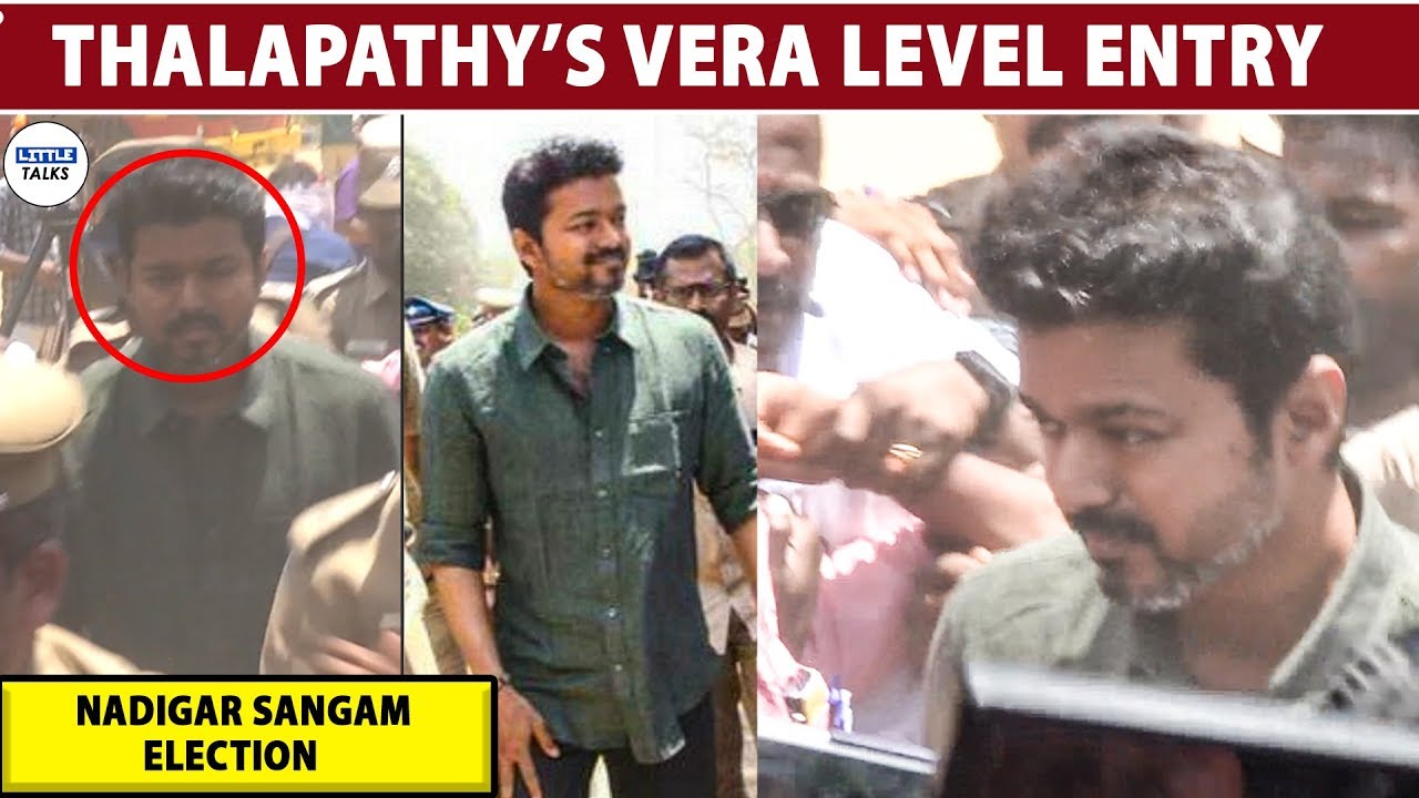 NADIGAR SANGAM Election-ல் mass காட்டிய VIJAY |BIGIL |LittleTalks