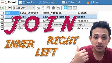 #YUKBELAJAR - Cara Mudah Menggabungkan (JOIN) Table/Tabel Untuk Pemula