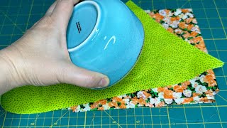 After watching this video, you will not throw away the scrap fabric \/ Sewing tips and tricks [ DIY }