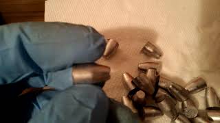 First batch of cast 9mm ghost bullets.