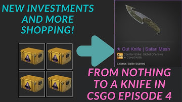 GOING FROM NOTHING To A KNIFE In CSGO 2020 WITH FREE CSGO SKINS Episode 4: More Shopping!