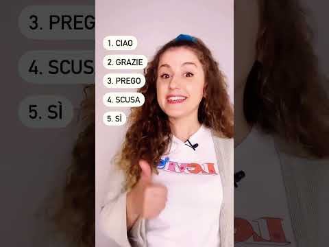 LEARN 10 BASIC WORDS IN ITALIAN ??