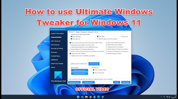 How to use Ultimate Windows Tweaker for Windows 11